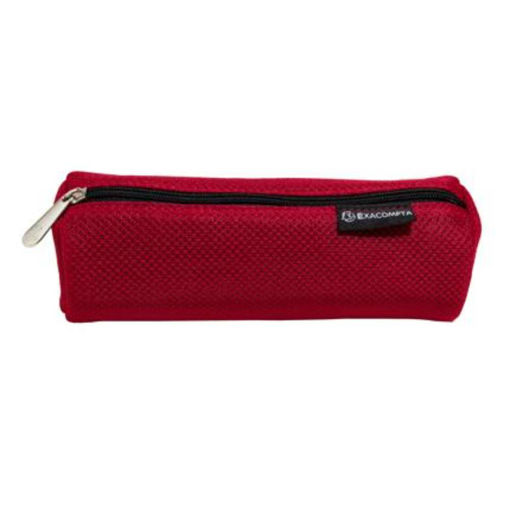 Picture of EXACOMPTA MESH ROUND PENCIL CASE RED